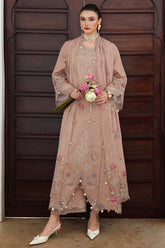 Qalamkar QLine KL-15 IRIS pure linen embroidered unstitched winter dress available at Highway Fashion Pakistan.